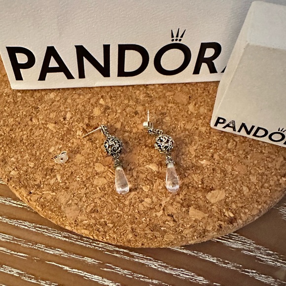 Pandora sterling silver earrings - Picture 1 of 5